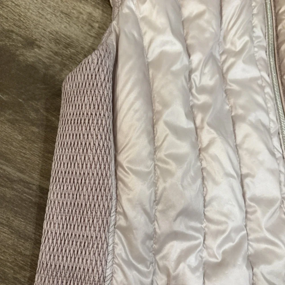 Calvin Klein Performance Down Vest Women's‎ Sz L Mauve Pink Quilted